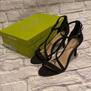 Gianni Bini Black Strappy Heels